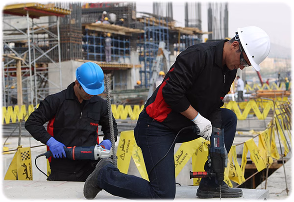 دستهبندی و تنوع ابزارآلات شرکت توسن