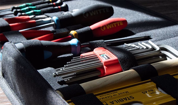 ابزارهای موجود در کیت حرفهای ابزارهای خانگی KC Tool